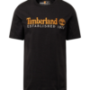 TIMBERLAND Tricou  portocaliu / negru / alb natural