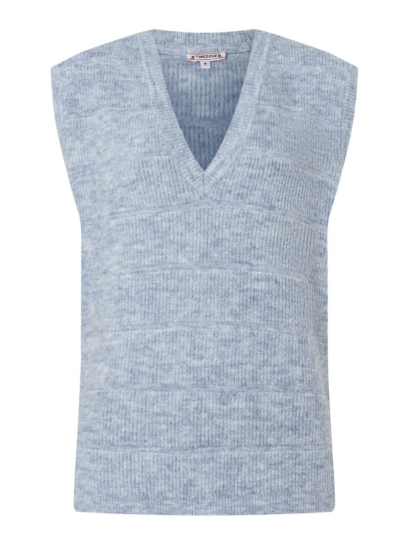 TIMEZONE Pulover 'V-Neck Vest'  albastru deschis