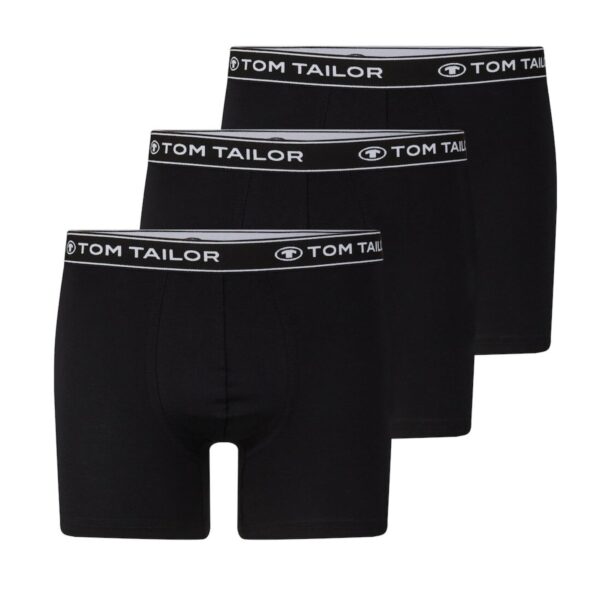 TOM TAILOR Boxeri  negru / alb