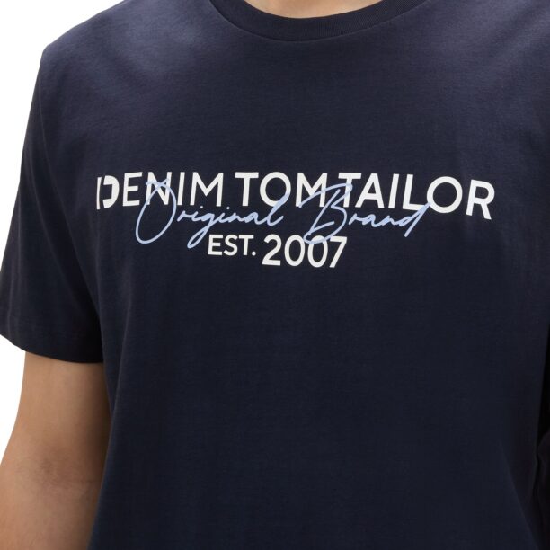 Cumpăra TOM TAILOR DENIM Tricou  bleumarin / albastru deschis / alb