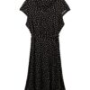 TOM TAILOR Rochie  maro / negru / alb