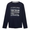 TOM TAILOR Tricou  albastru / bleumarin / alb