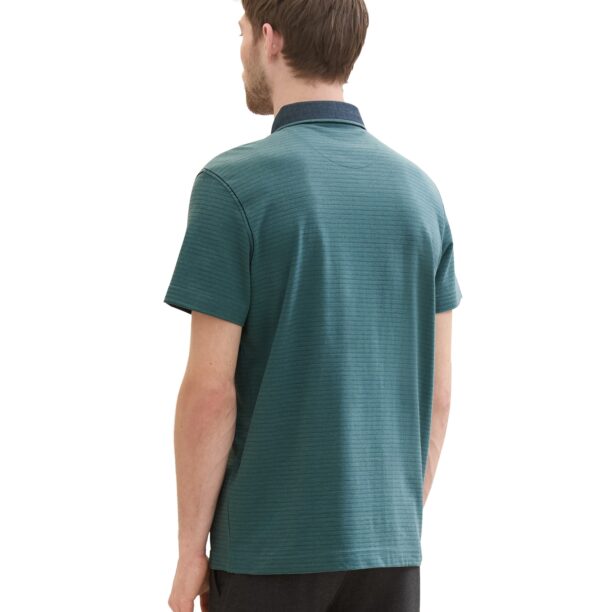 Cumpăra TOM TAILOR Tricou  albastru închis / verde smarald / alb