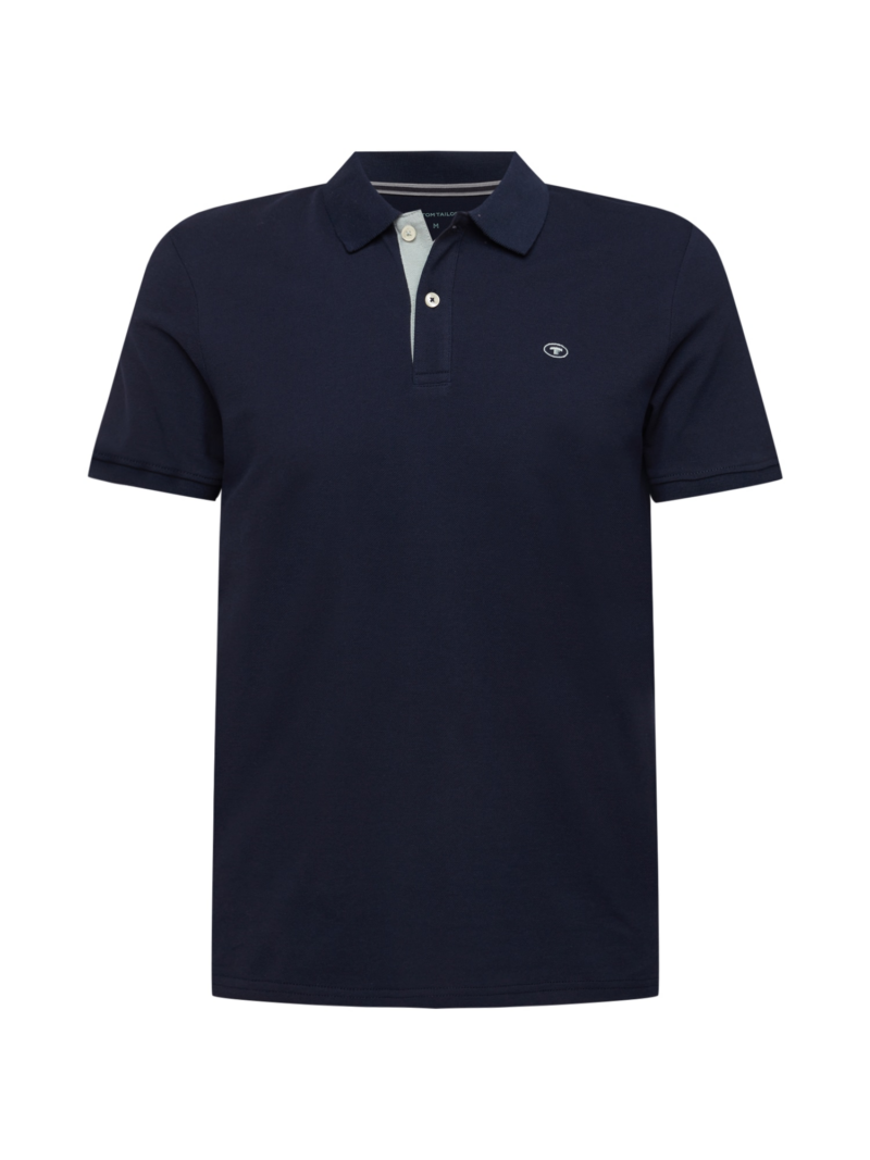 TOM TAILOR Tricou  bleumarin / alb