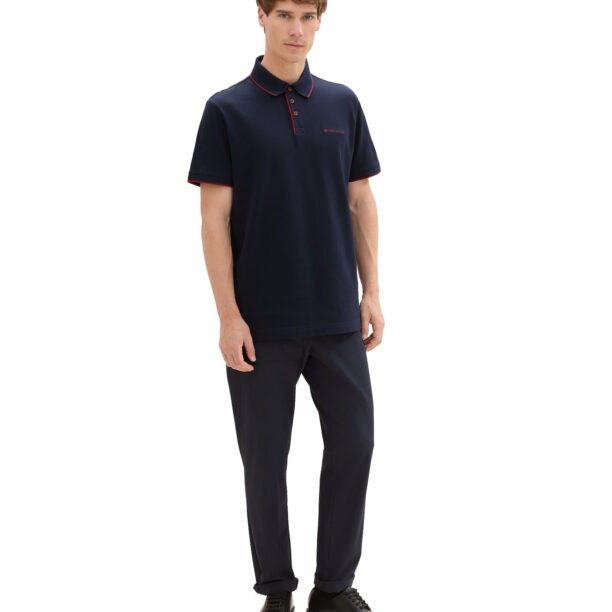 TOM TAILOR Tricou  bleumarin / roșu bordeaux preţ