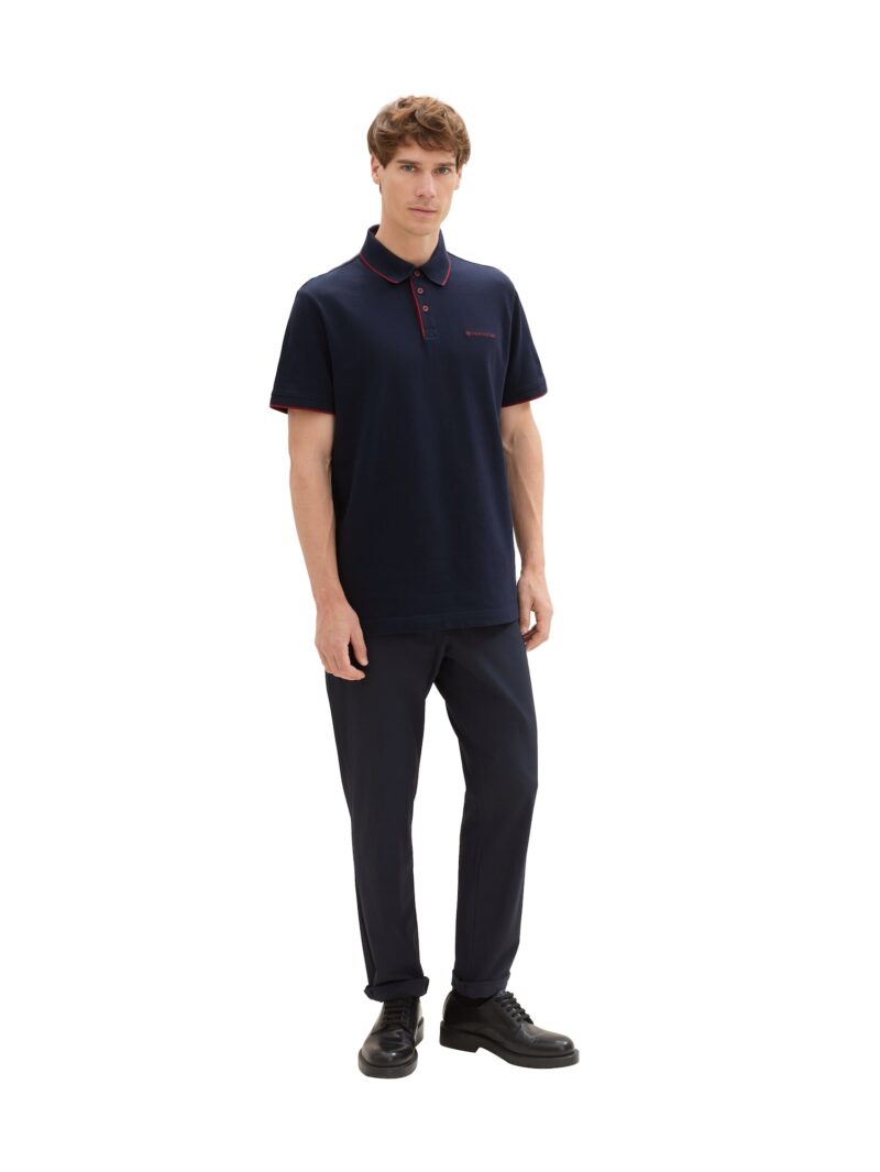 TOM TAILOR Tricou  bleumarin / roșu bordeaux preţ