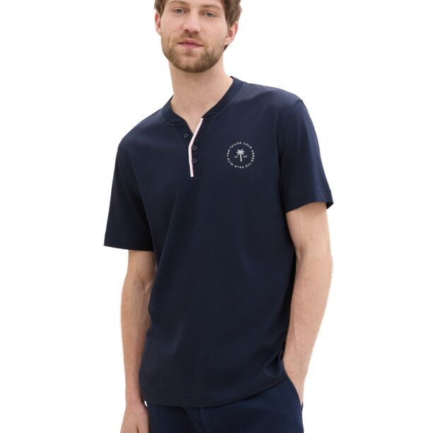 TOM TAILOR Tricou  bleumarin / roz / alb preţ