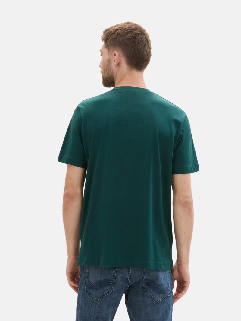 Cumpăra TOM TAILOR Tricou  indigo / verde închis / alb