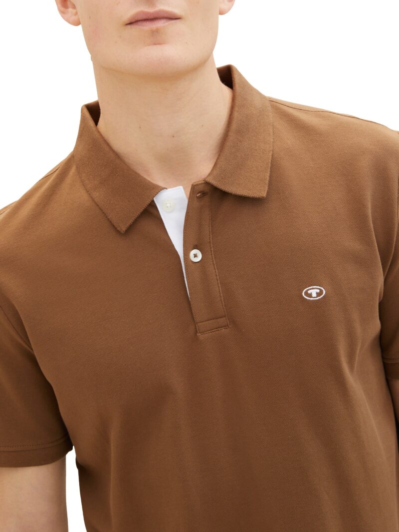 Preţ TOM TAILOR Tricou  maro caramel