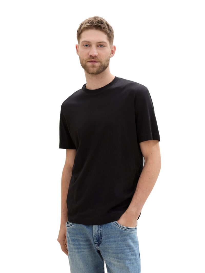 Preţ TOM TAILOR Tricou  negru / alb