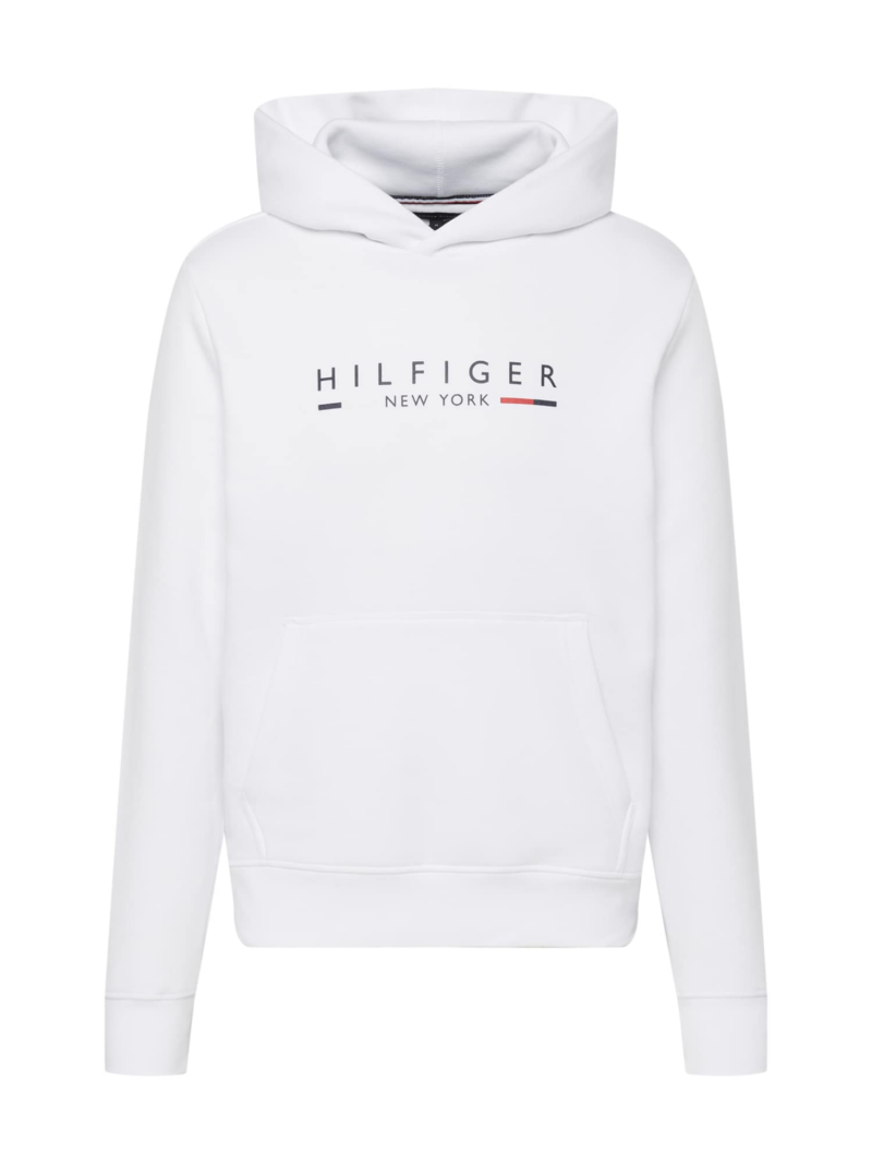 TOMMY HILFIGER Bluză de molton 'NEW YORK'  bleumarin / roșu / alb