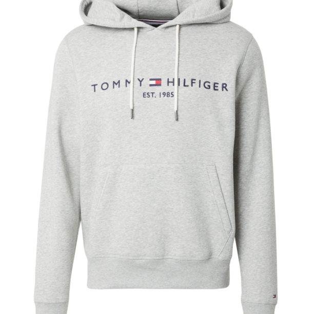 TOMMY HILFIGER Bluză de molton  bleumarin / gri amestecat / roșu / alb