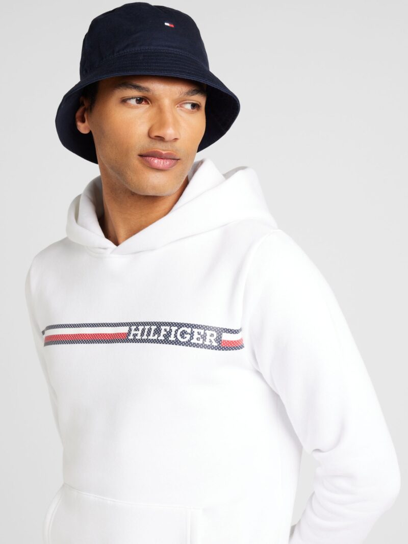 Preţ TOMMY HILFIGER Bluză de molton  bleumarin / roșu / alb