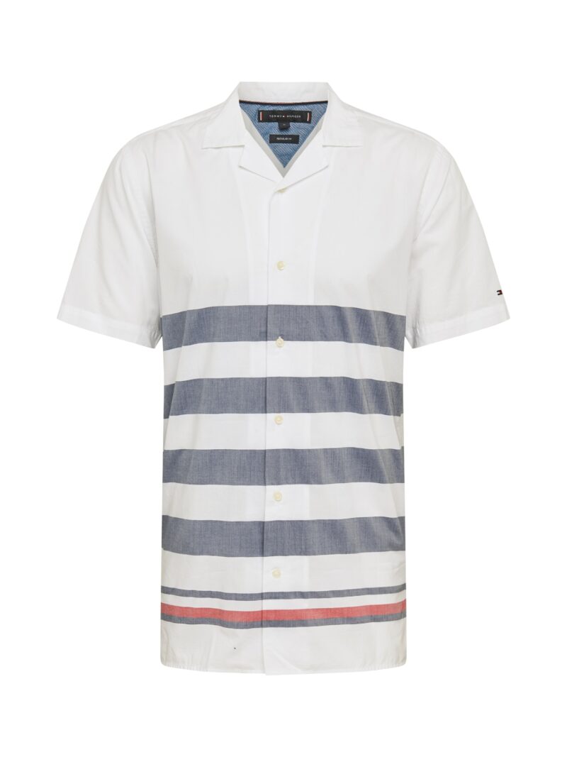 TOMMY HILFIGER Cămașă 'BRETON'  albastru închis / alb