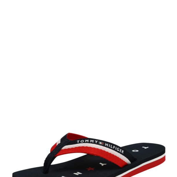 TOMMY HILFIGER Flip-flops 'Loves Ny Beach'  albastru marin / roșu / alb