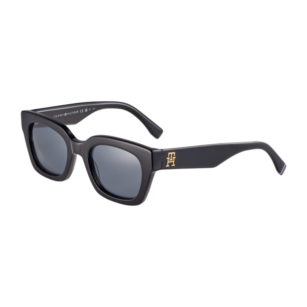 TOMMY HILFIGER Ochelari de soare  auriu / negru