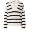 TOMMY HILFIGER Pulover  albastru noapte / alb natural