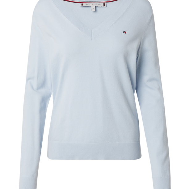 TOMMY HILFIGER Pulover  bleumarin / albastru deschis / roșu / alb