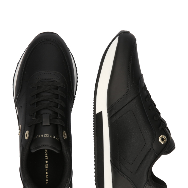 TOMMY HILFIGER Sneaker low 'Essential'  auriu / negru / alb