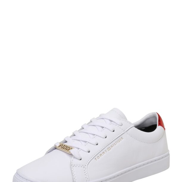 TOMMY HILFIGER Sneaker low 'Essential'  auriu / roșu / alb