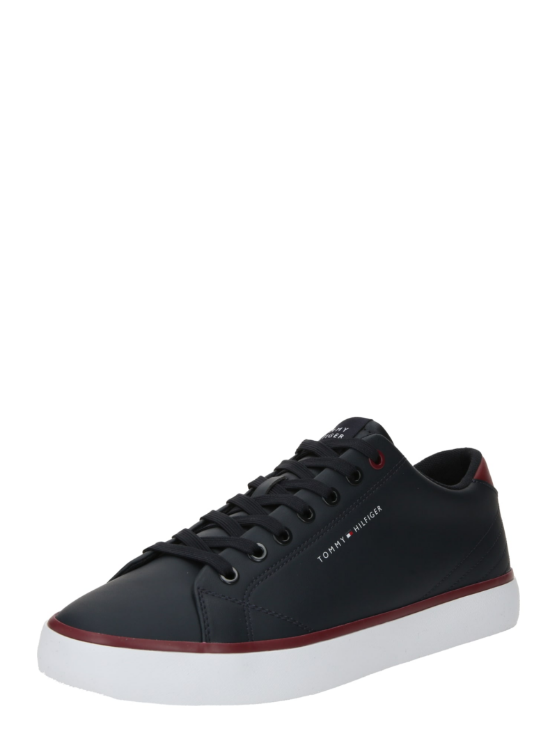 TOMMY HILFIGER Sneaker low 'Essential'  bleumarin / roșu / alb