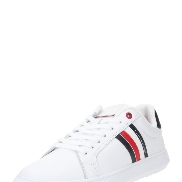 TOMMY HILFIGER Sneaker low 'Essential'  roșu / negru / alb