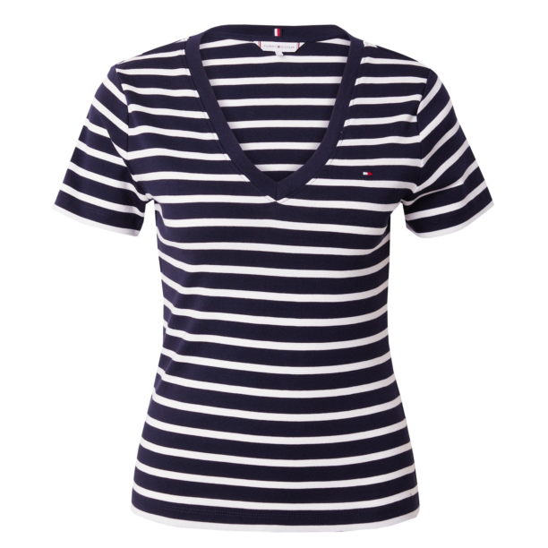 TOMMY HILFIGER Tricou 'Cody'  albastru marin / roșu intens / alb