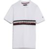 TOMMY HILFIGER Tricou 'GLOBAL STRIPE'  bleumarin / roșu / alb