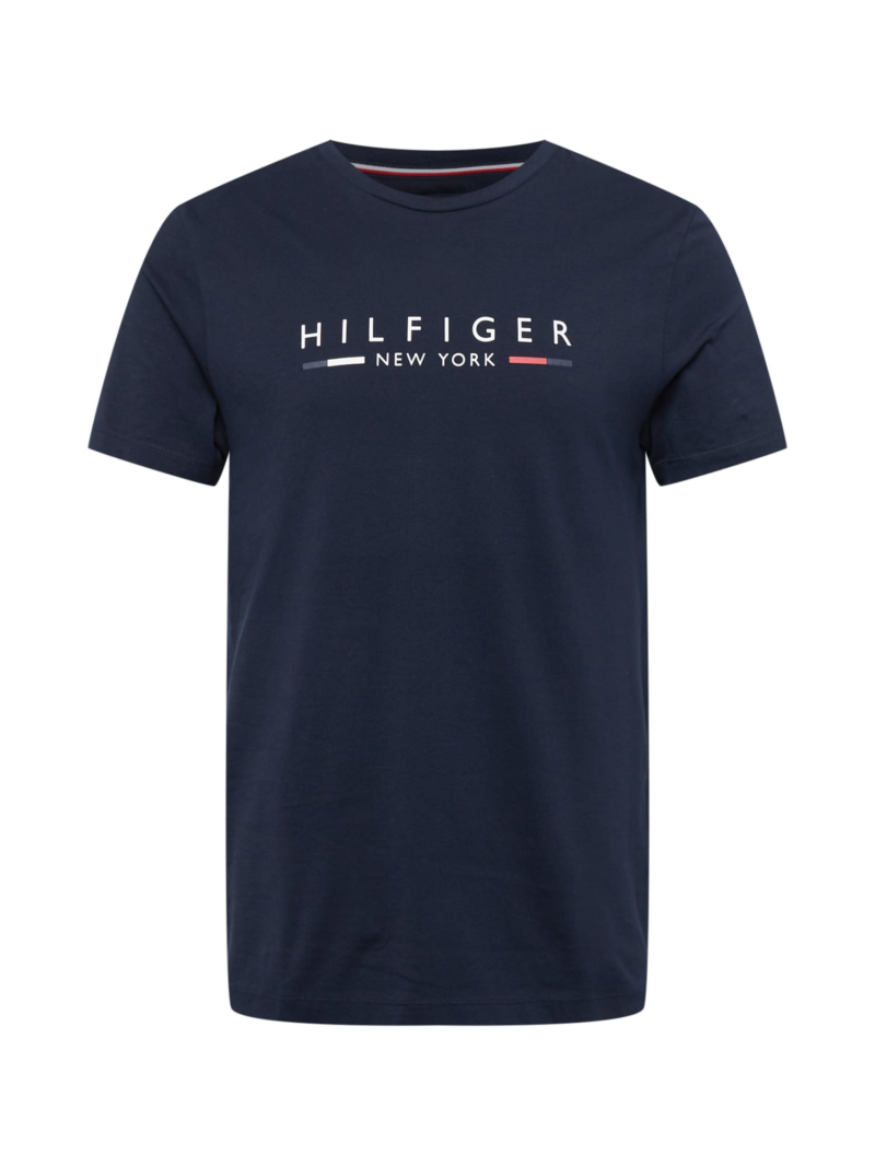 TOMMY HILFIGER Tricou 'New York'  bleumarin / roșu / alb