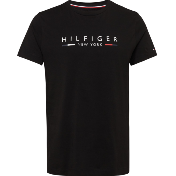 TOMMY HILFIGER Tricou 'New York'  roșu / negru / alb