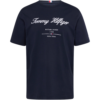 TOMMY HILFIGER Tricou  albastru închis / roșu / alb