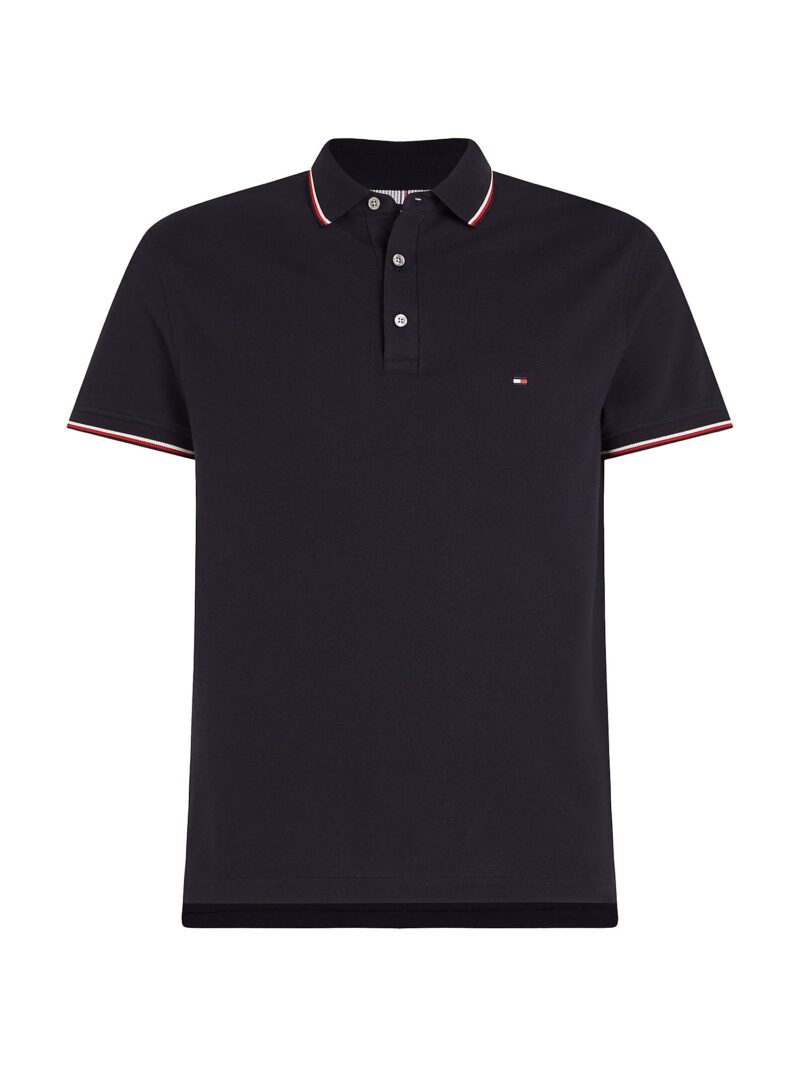 TOMMY HILFIGER Tricou  albastru marin / roșu / alb