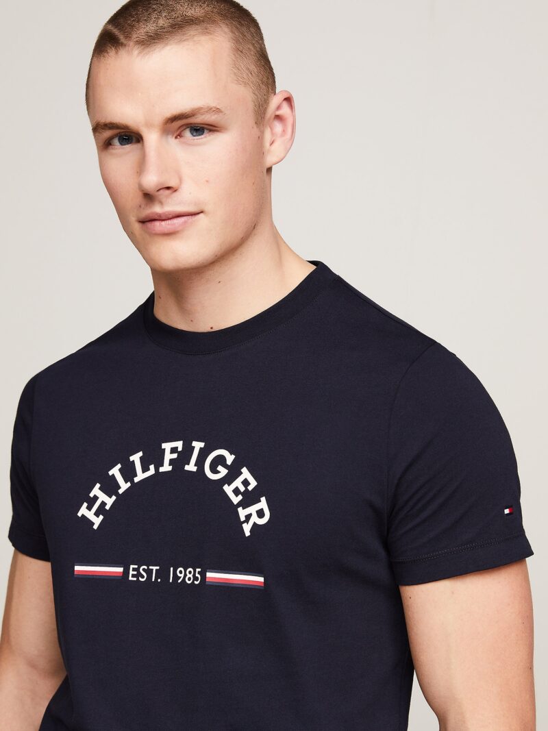 Cumpăra TOMMY HILFIGER Tricou  albastru marin / roşu închis / alb