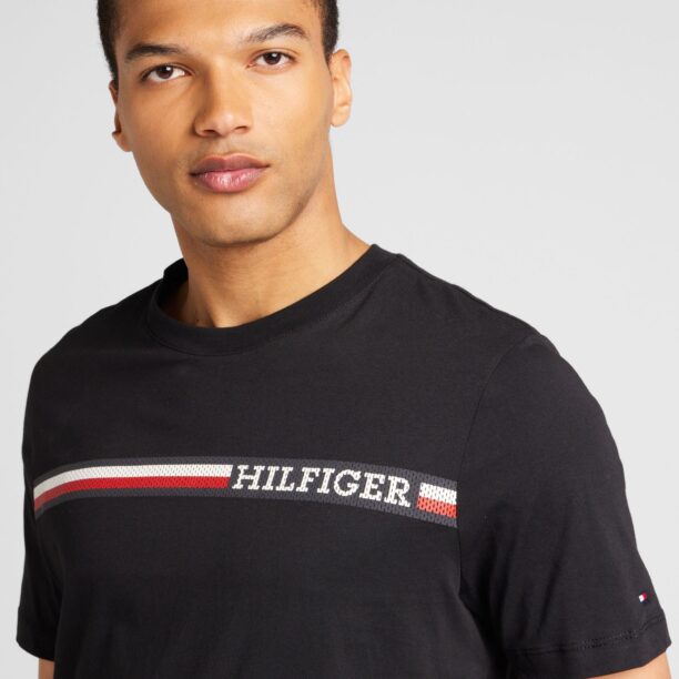 Cumpăra TOMMY HILFIGER Tricou  albastru marin / sângeriu / negru / alb