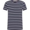 TOMMY HILFIGER Tricou  bleumarin / alb