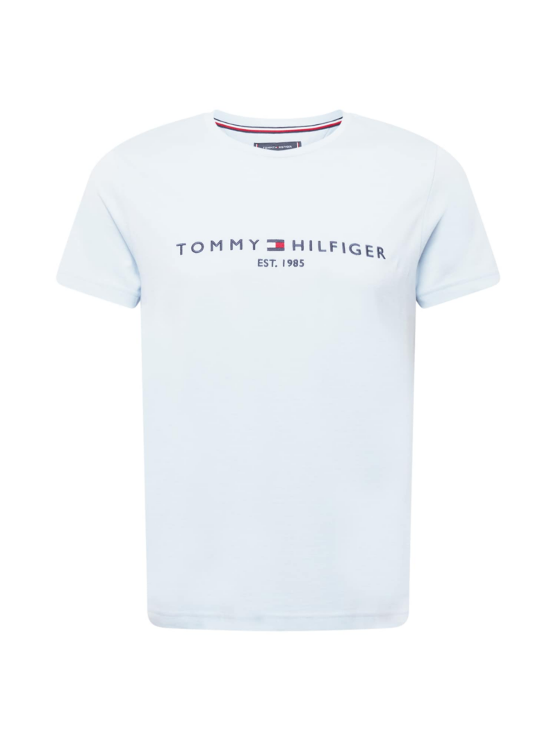 TOMMY HILFIGER Tricou  bleumarin / albastru deschis / roșu / alb