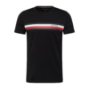 TOMMY HILFIGER Tricou  bleumarin / roși aprins / negru / alb