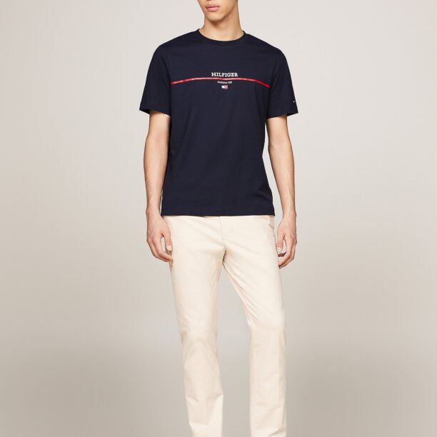 TOMMY HILFIGER Tricou  bleumarin / roșu / alb preţ