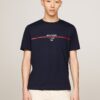 TOMMY HILFIGER Tricou  bleumarin / roșu / alb