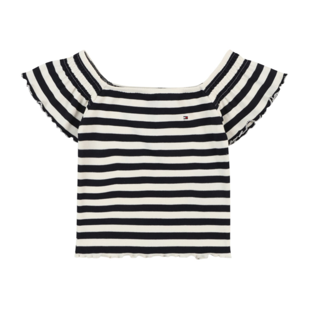 TOMMY HILFIGER Tricou  bleumarin / roșu / alb