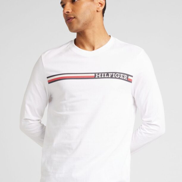 TOMMY HILFIGER Tricou  bleumarin / roșu / alb