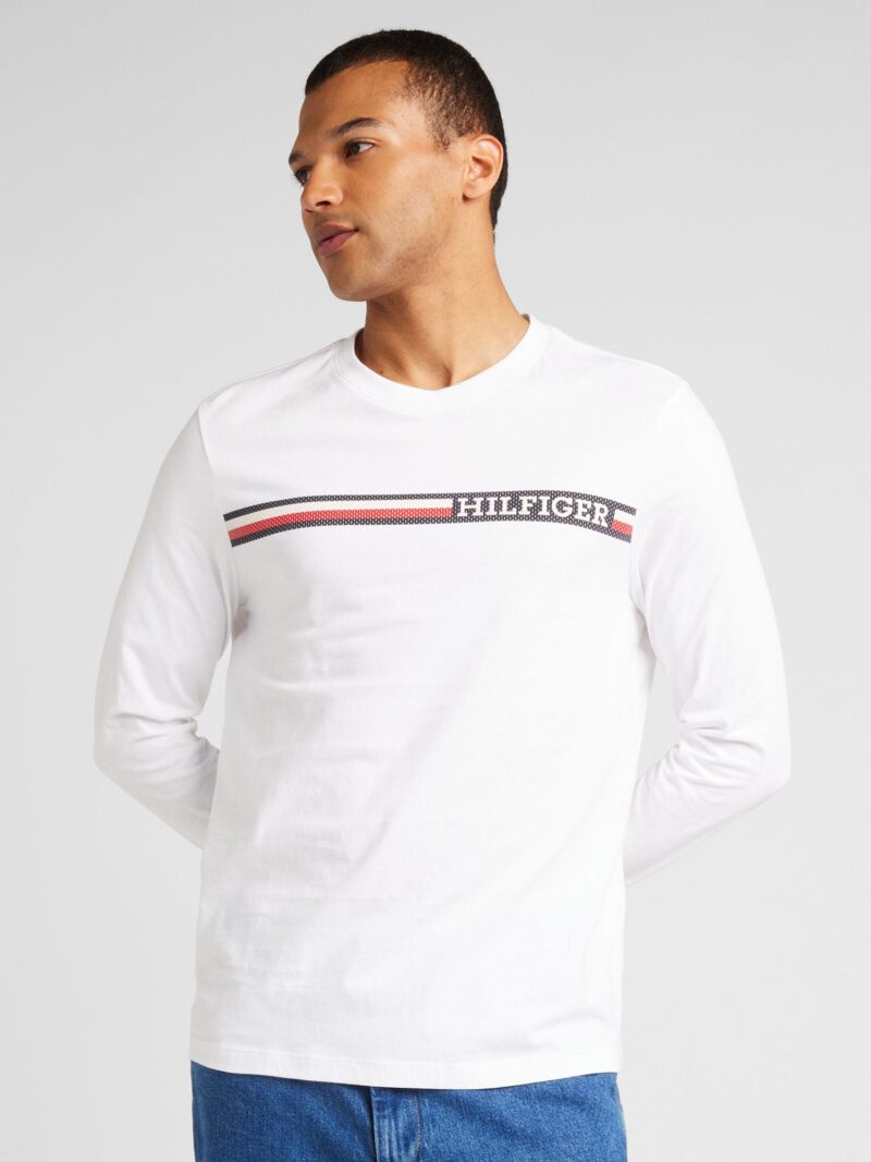 TOMMY HILFIGER Tricou  bleumarin / roșu / alb