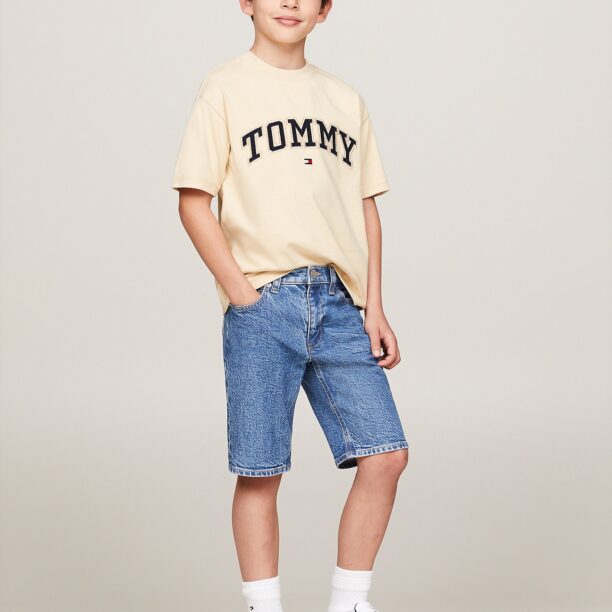 TOMMY HILFIGER Tricou  portocaliu caisă / roșu / negru preţ