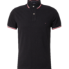 TOMMY HILFIGER Tricou  roșu / negru / alb