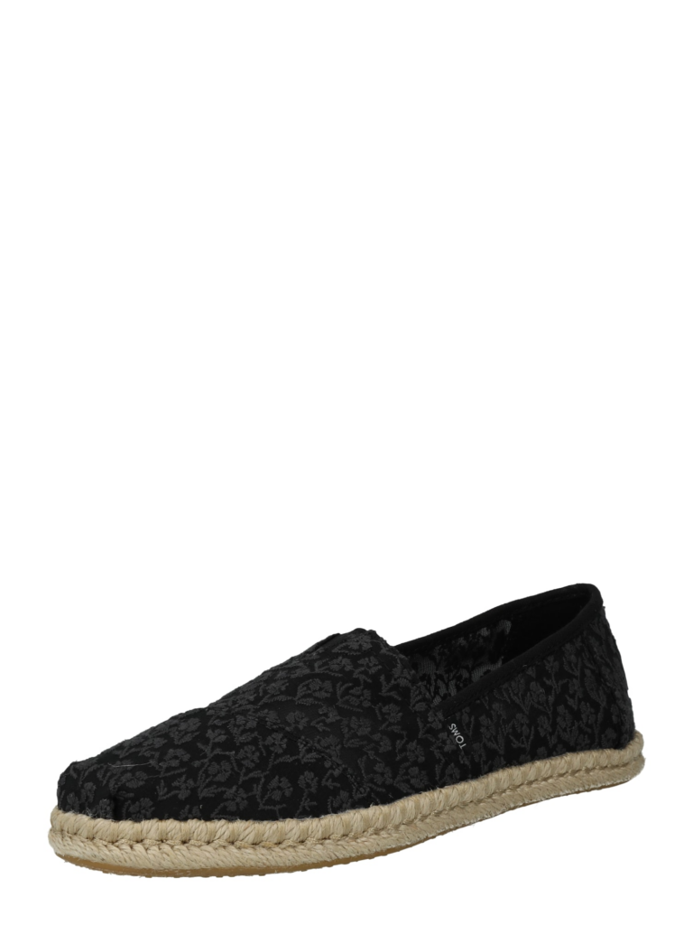 TOMS Espadrile 'ALPARGATA ROPE'  gri / negru