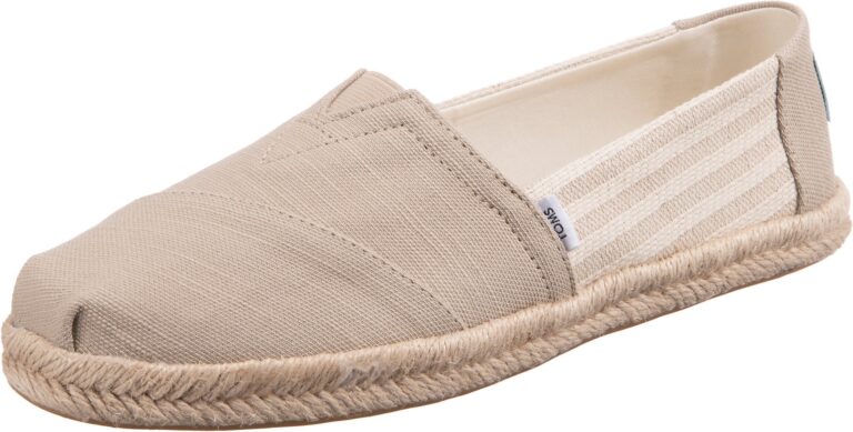 TOMS Espadrile  bej închis / alb natural