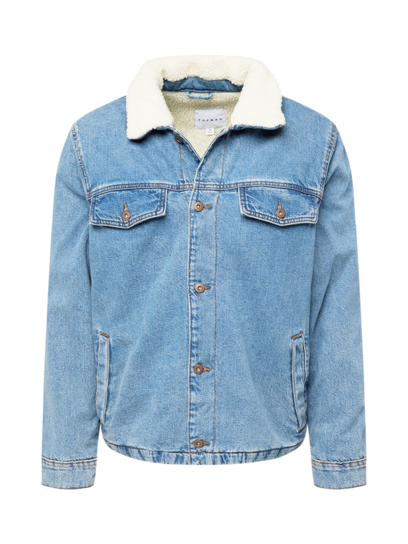 TOPMAN Geacă de primăvară-toamnă  albastru denim