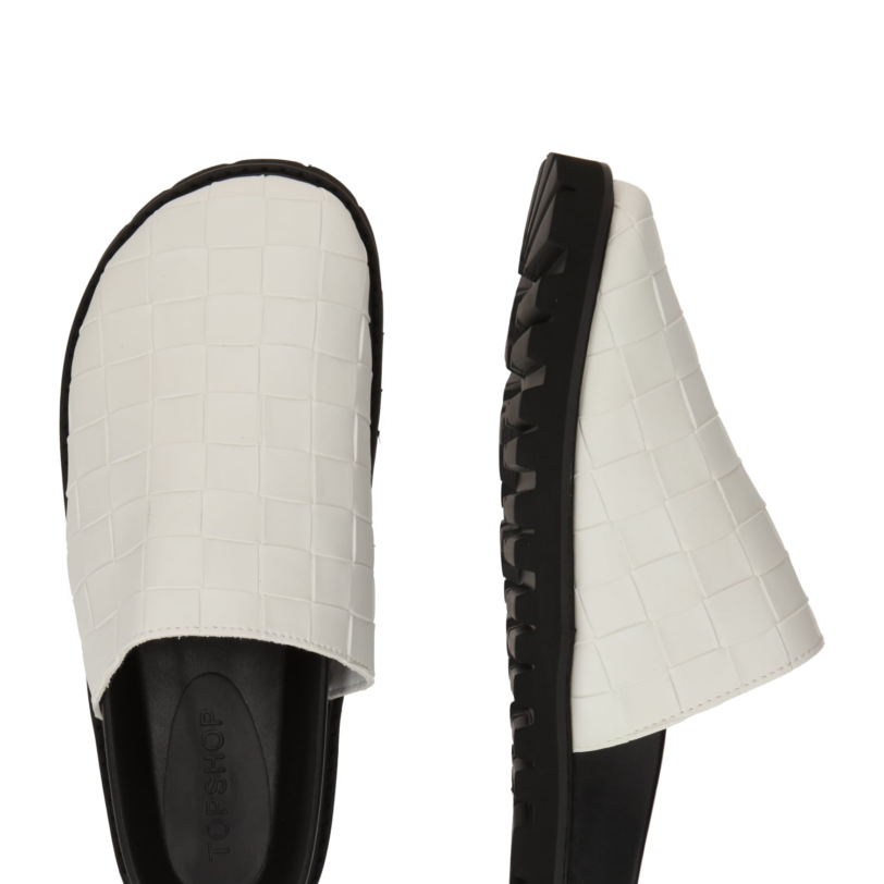 TOPSHOP Saboți  alb