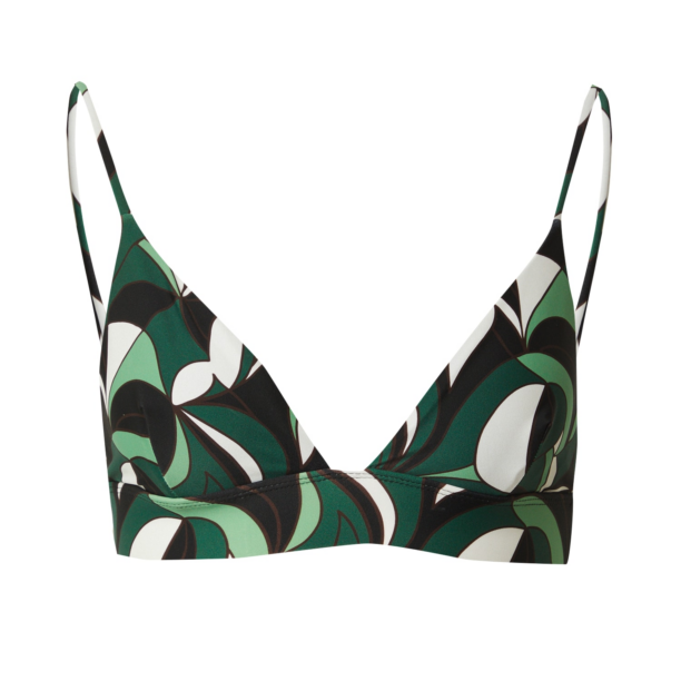 TOPSHOP Sutien costum de baie  maro / verde smarald / negru / alb