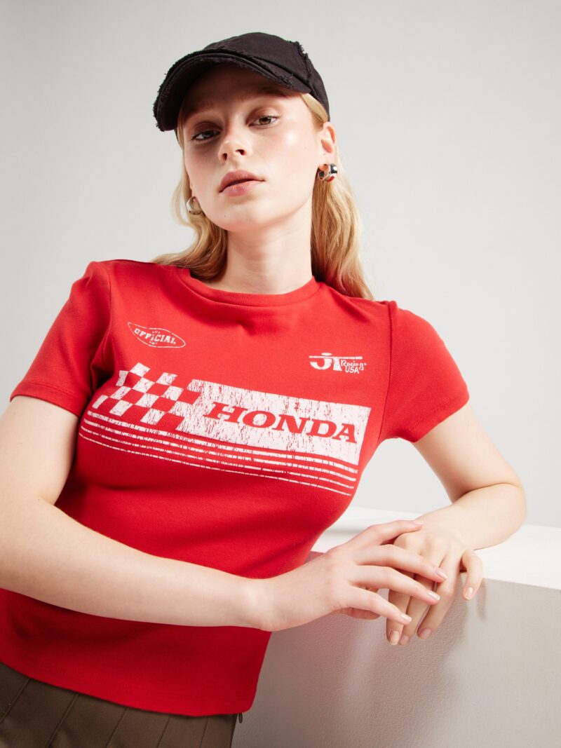 Preţ TOPSHOP Tricou 'Graphic License Honda Baby'  roșu / alb